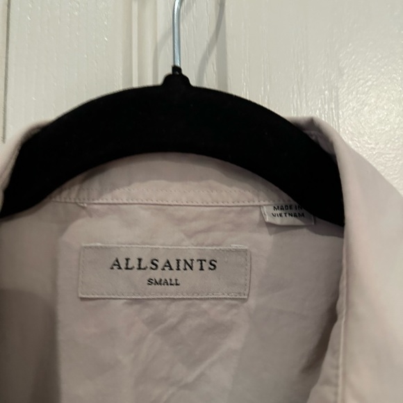 EUC mens allsaints hains LS shirt - Picture 3 of 6